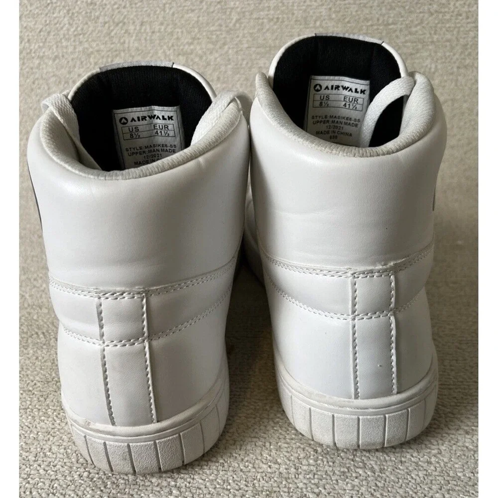 Airwalk Tennis Shoes Men White Masike Skate‎ Board Sneaker Size 8.5